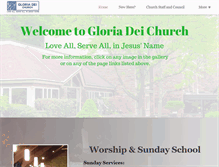 Tablet Screenshot of gloriadei.com